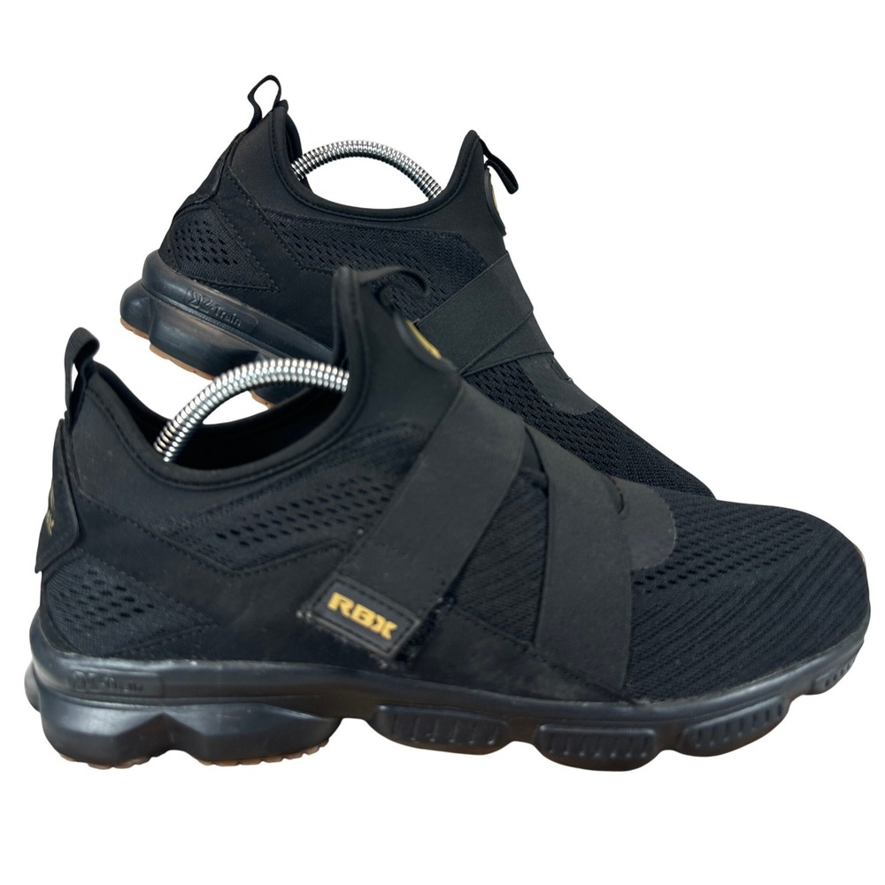 RBX Saturn Cross Training Black Slip On X-Train Sneakers EF8775 Comfort Gym 11